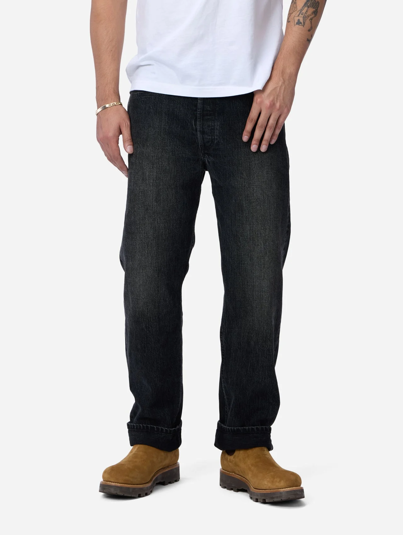 CS-223xv ~ Classic Straight - Double Black Selvedge Vintage Wash - 1