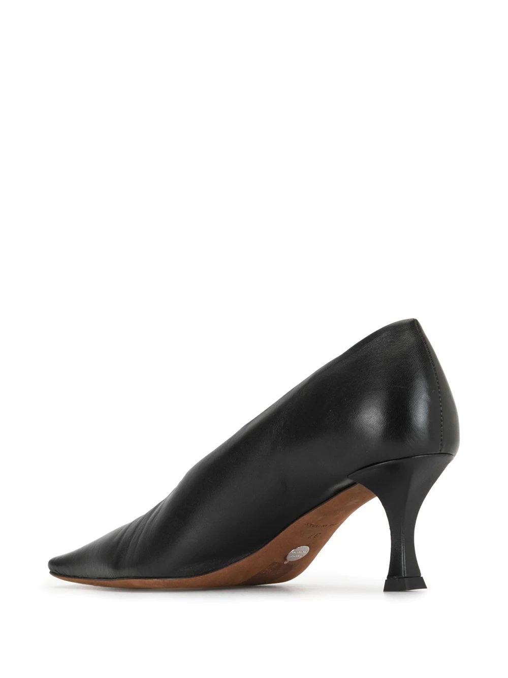 square toe slip-on pumps - 3