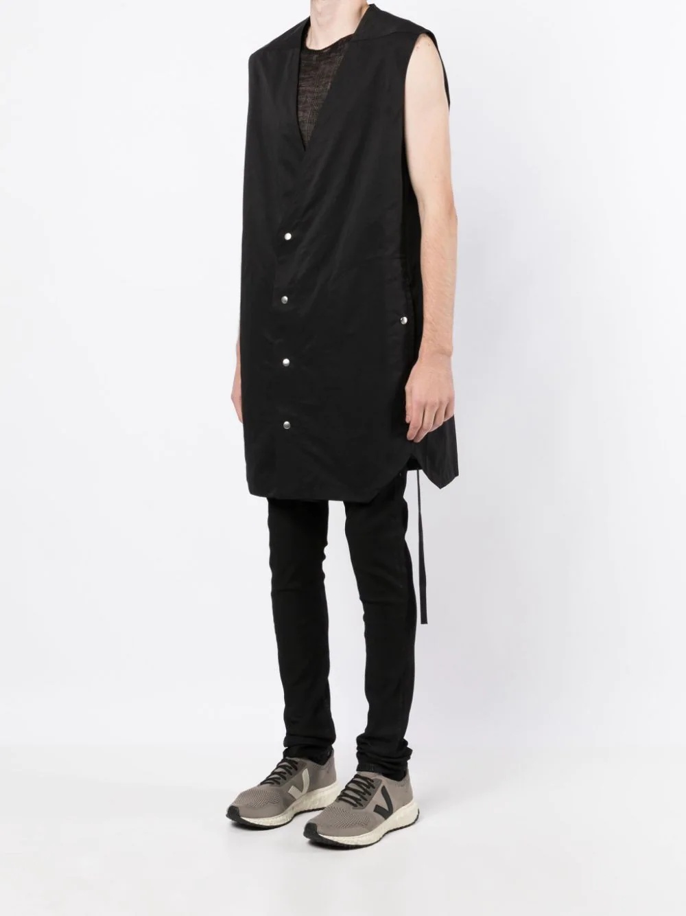 oversized sleeveless shirt - 3