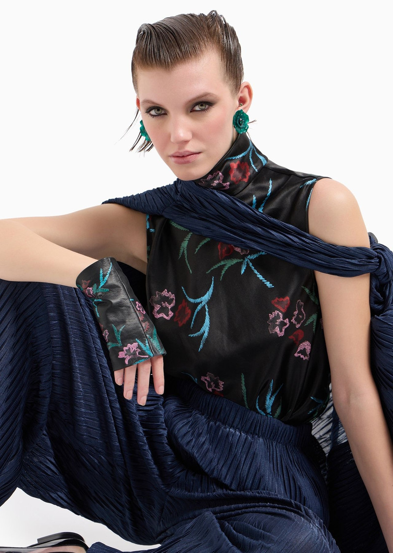 ASV single-breasted jacket in two-tone pleated jersey 6
