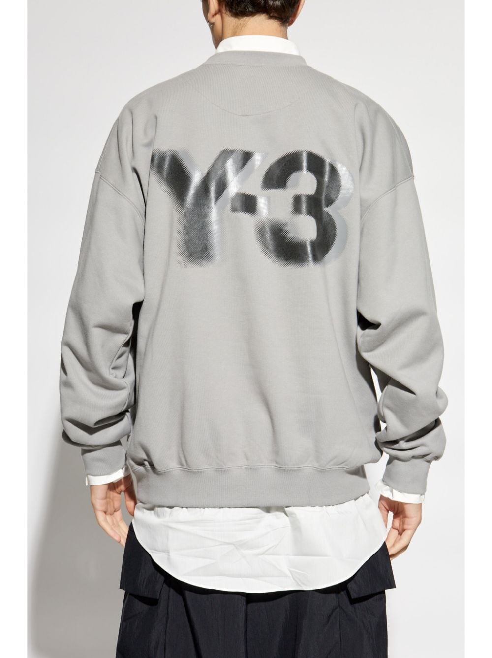 logo-printed crew neck sweatshirt - 6