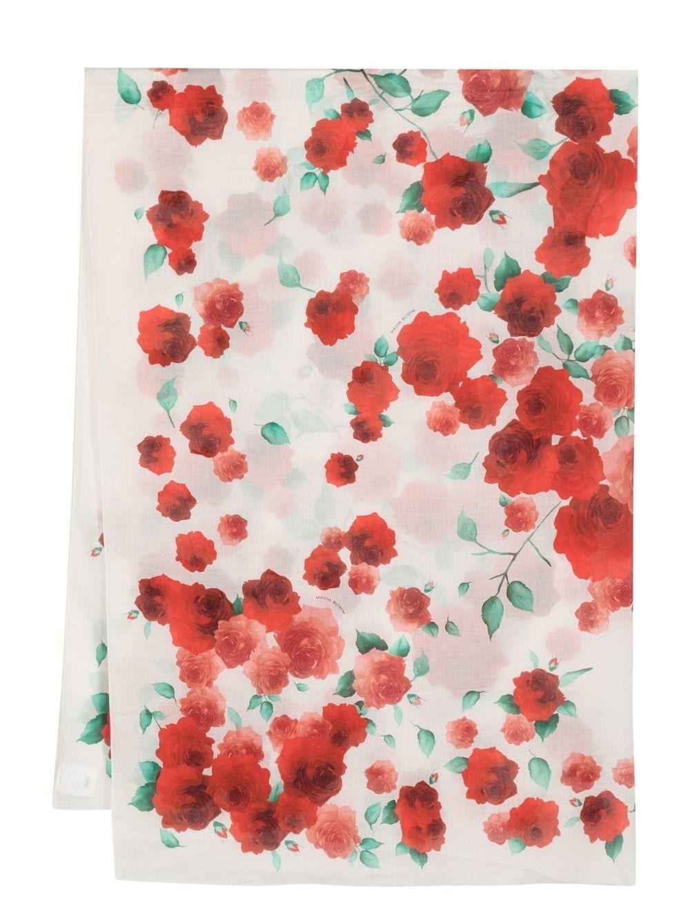 floral-print silk scarf - 1
