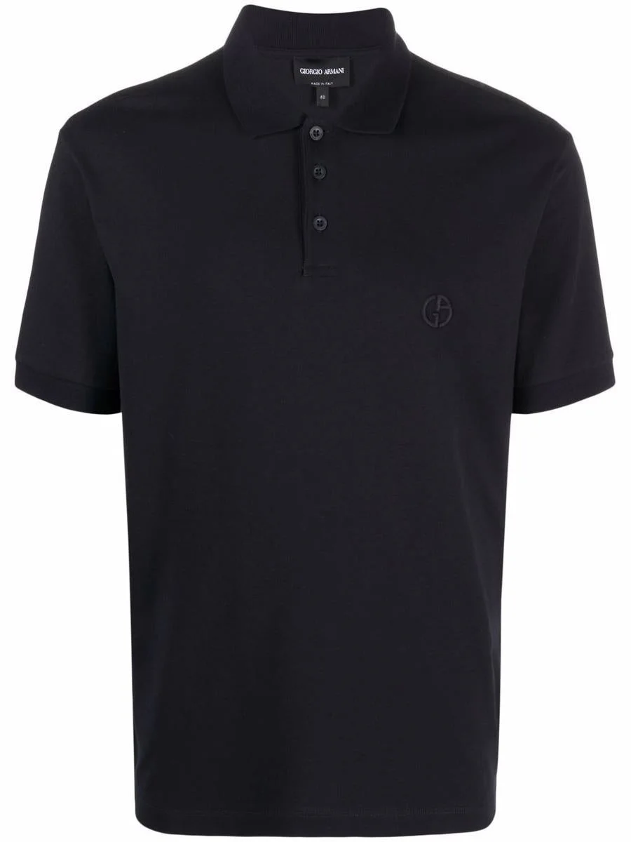 Giorgio Armani Stretch Cotton Pique Polo Shirt Clothing - 1