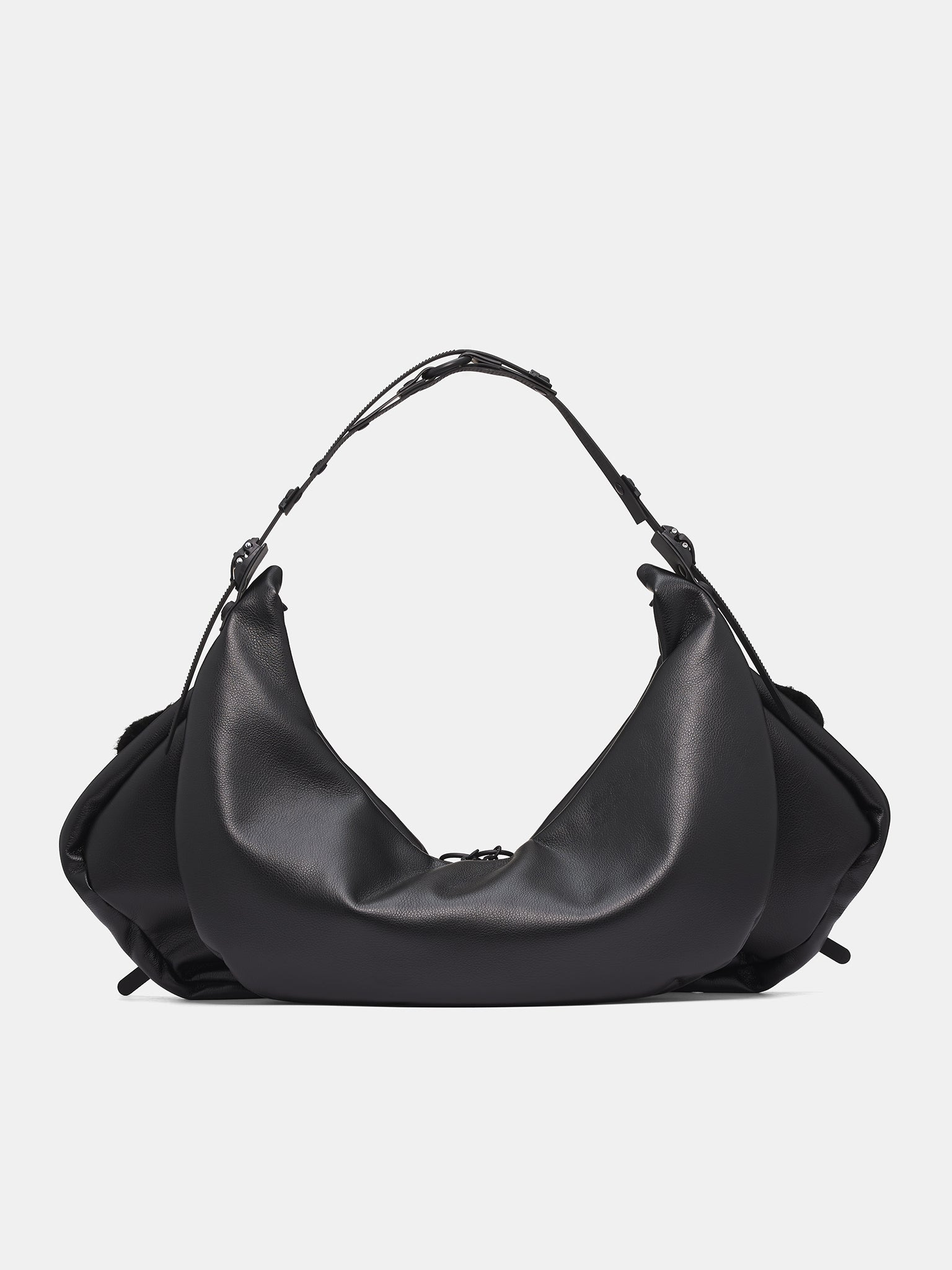 Black Half Moon Handbag - 2