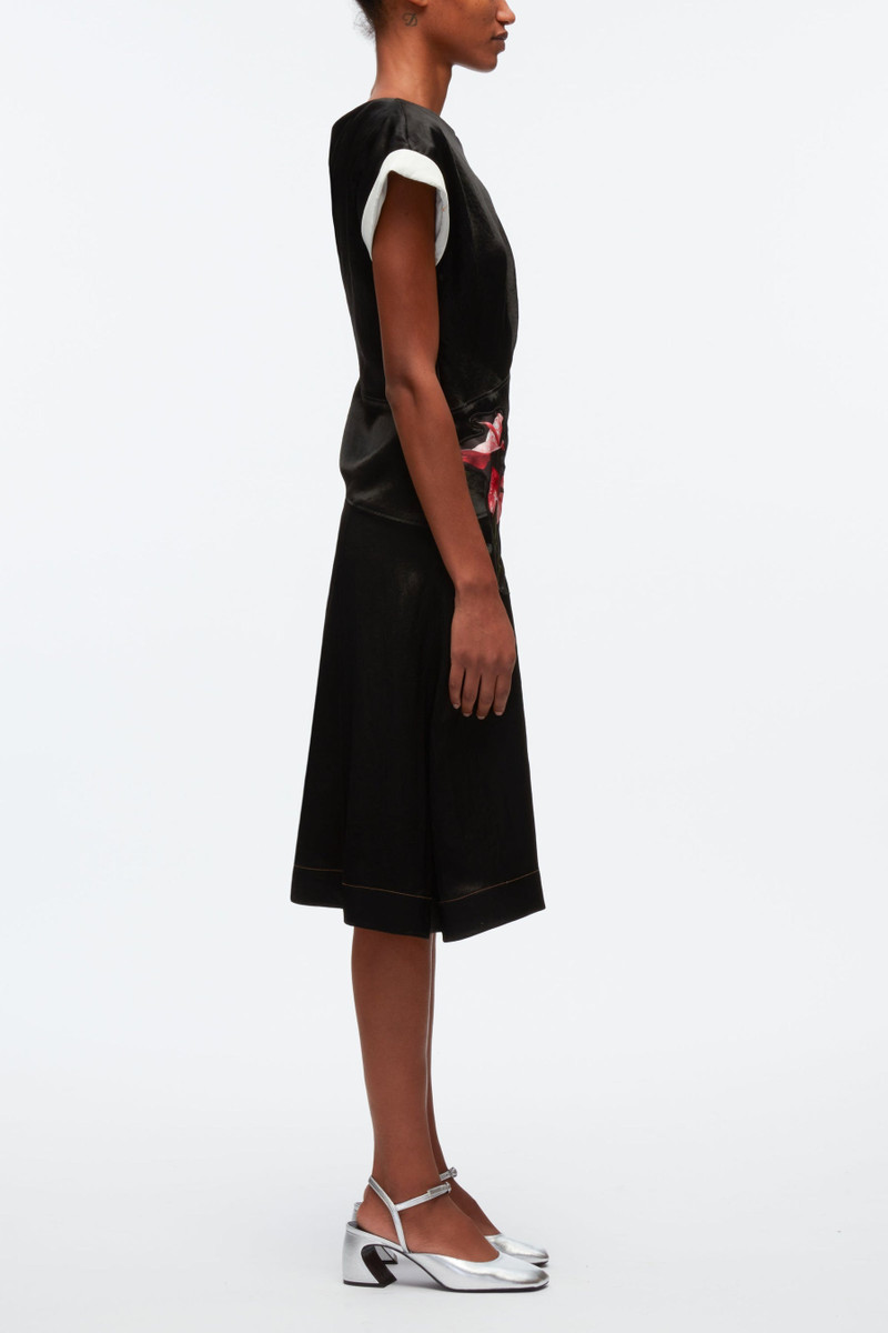 3.1 Phillip Lim Floral Bouquet Appliqué Draped Twist Dress outlook