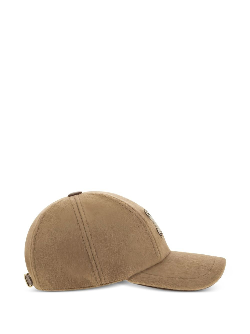 FEDORA logo-patch camel wool cap - 3