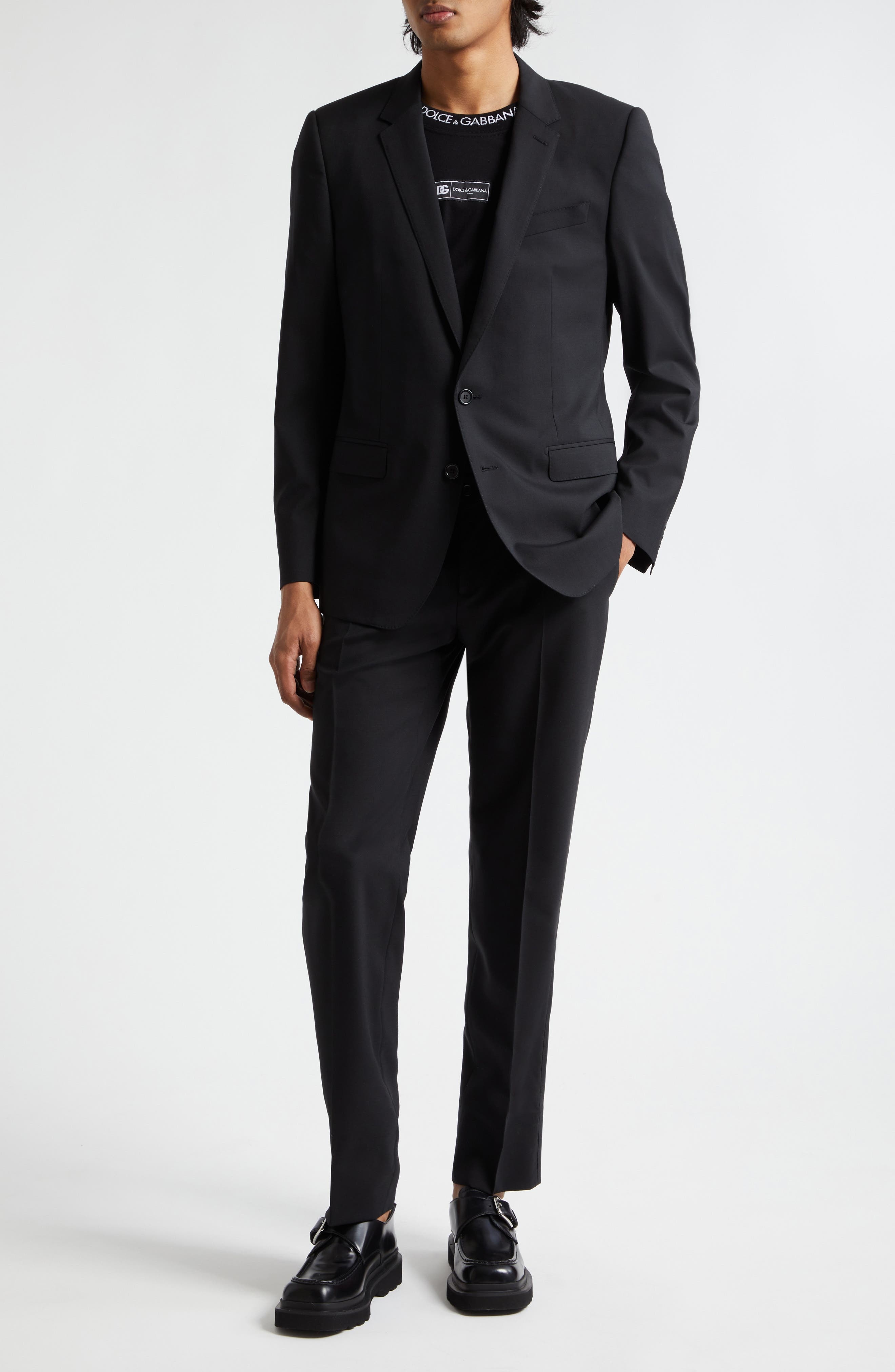 Martini Fit Stretch Wool Suit - 1
