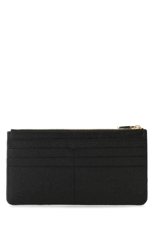 Black leather card holder - 3