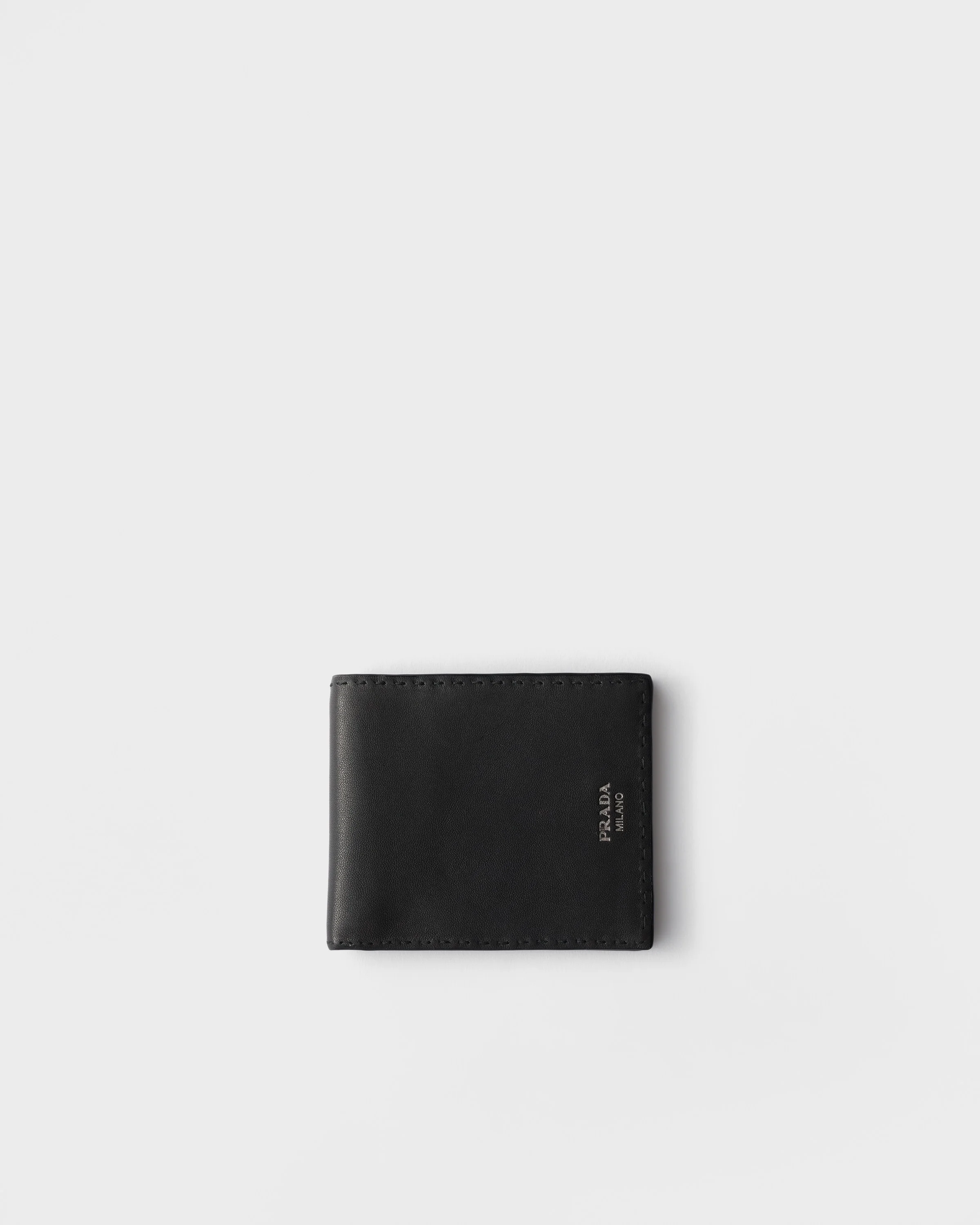 Antiqued leather wallet - 1