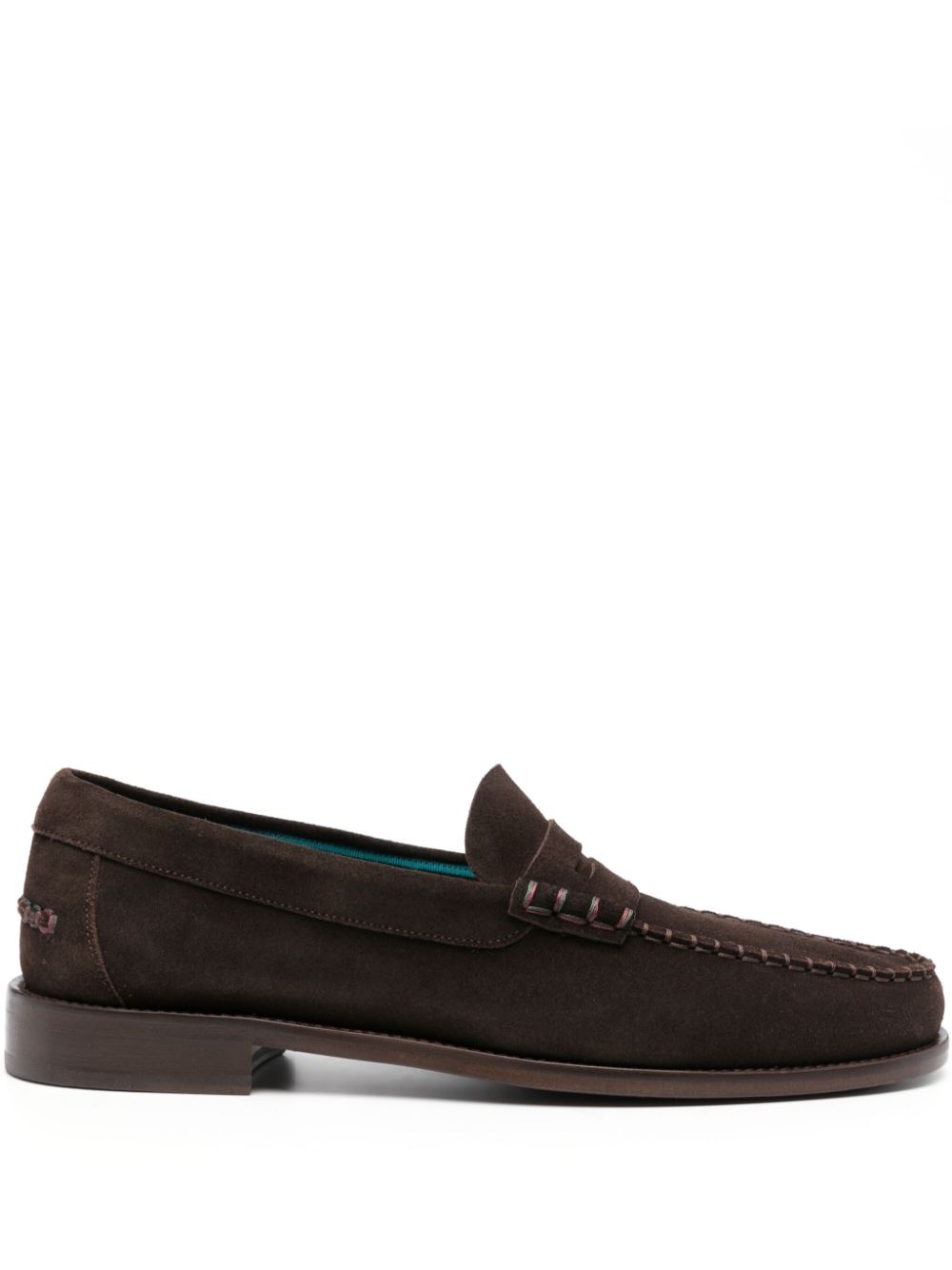 penny-slot suede loafers - 1