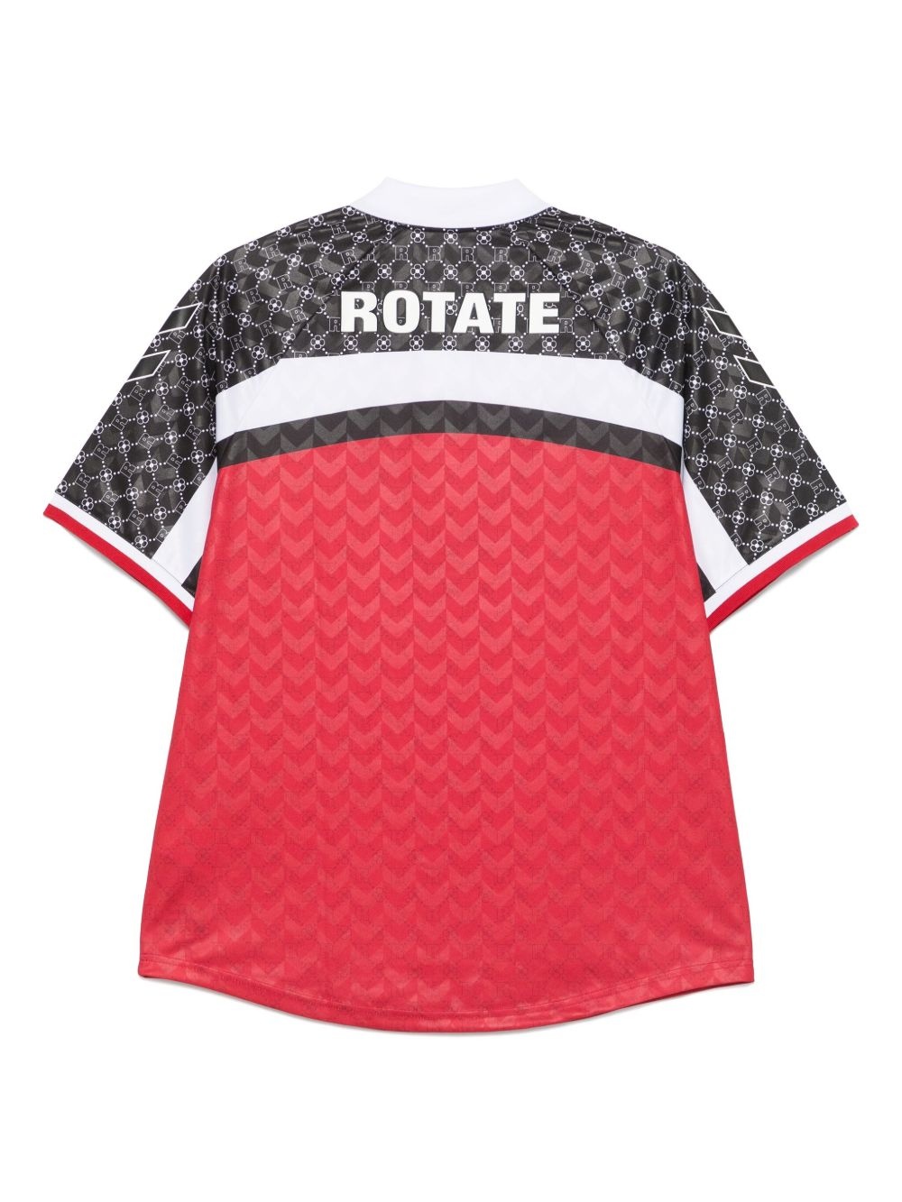 logo-print polo top - 2