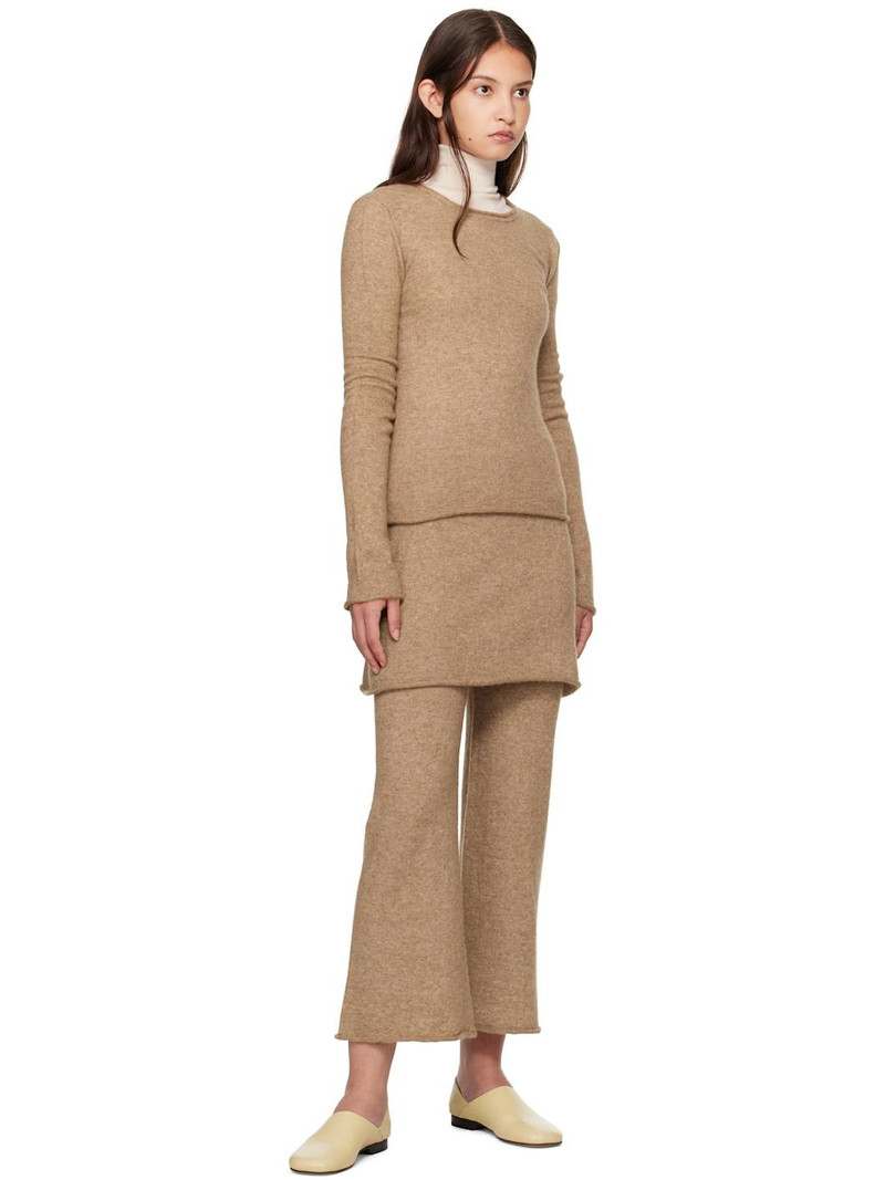LAUREN MANOOGIAN Tan Crewneck Sweater outlook