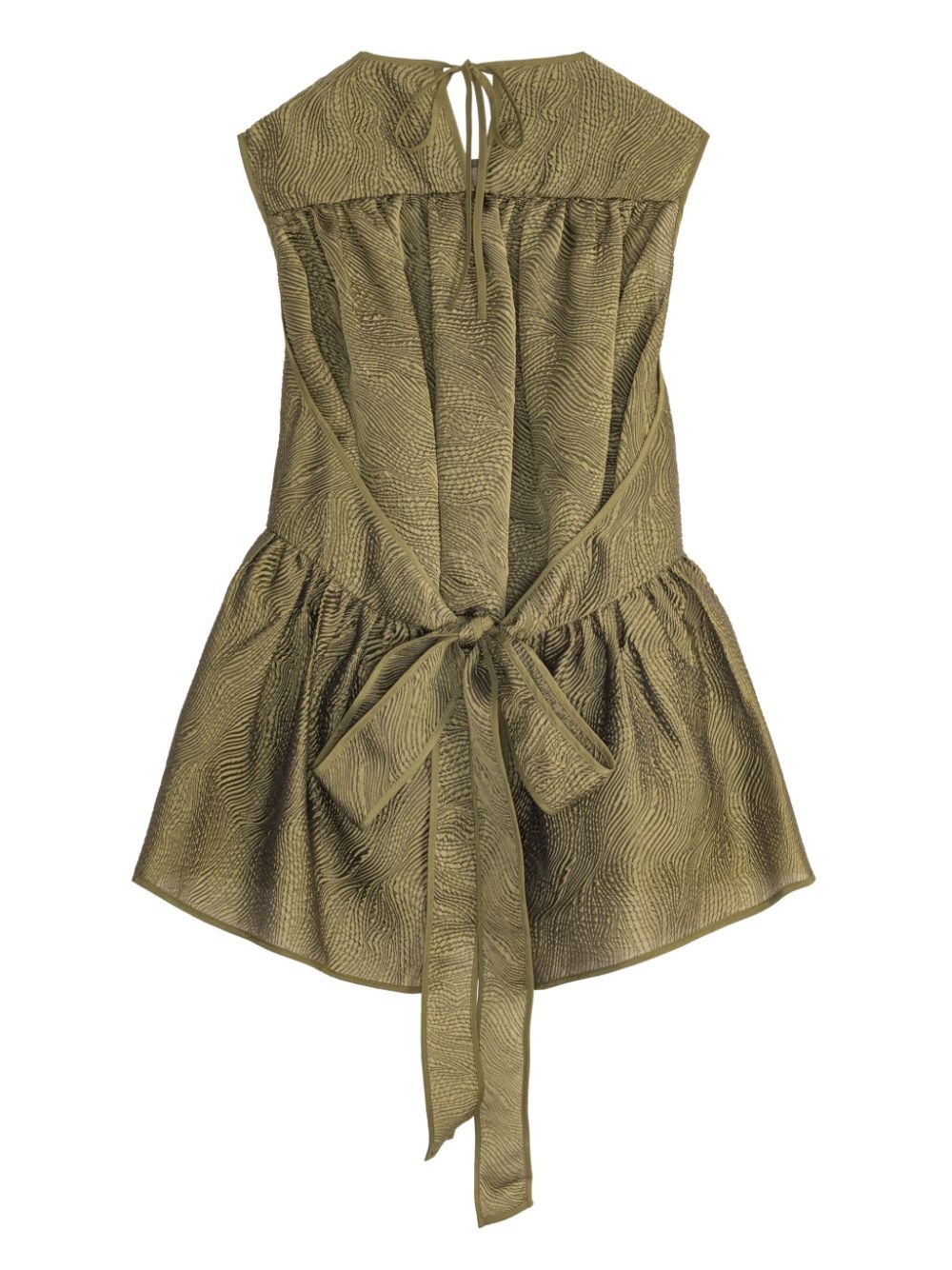 peplum hem bow-detail top - 2