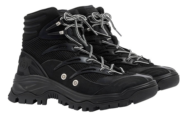 Gucci Lace Up Boot 'Black' 698779-2KD20-1000 - 4