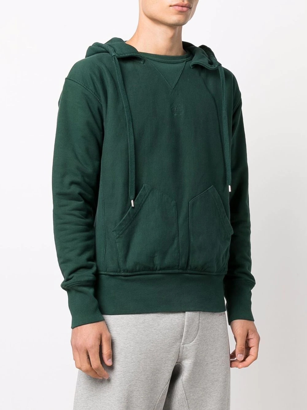 long-sleeve drawstring hoodie - 3