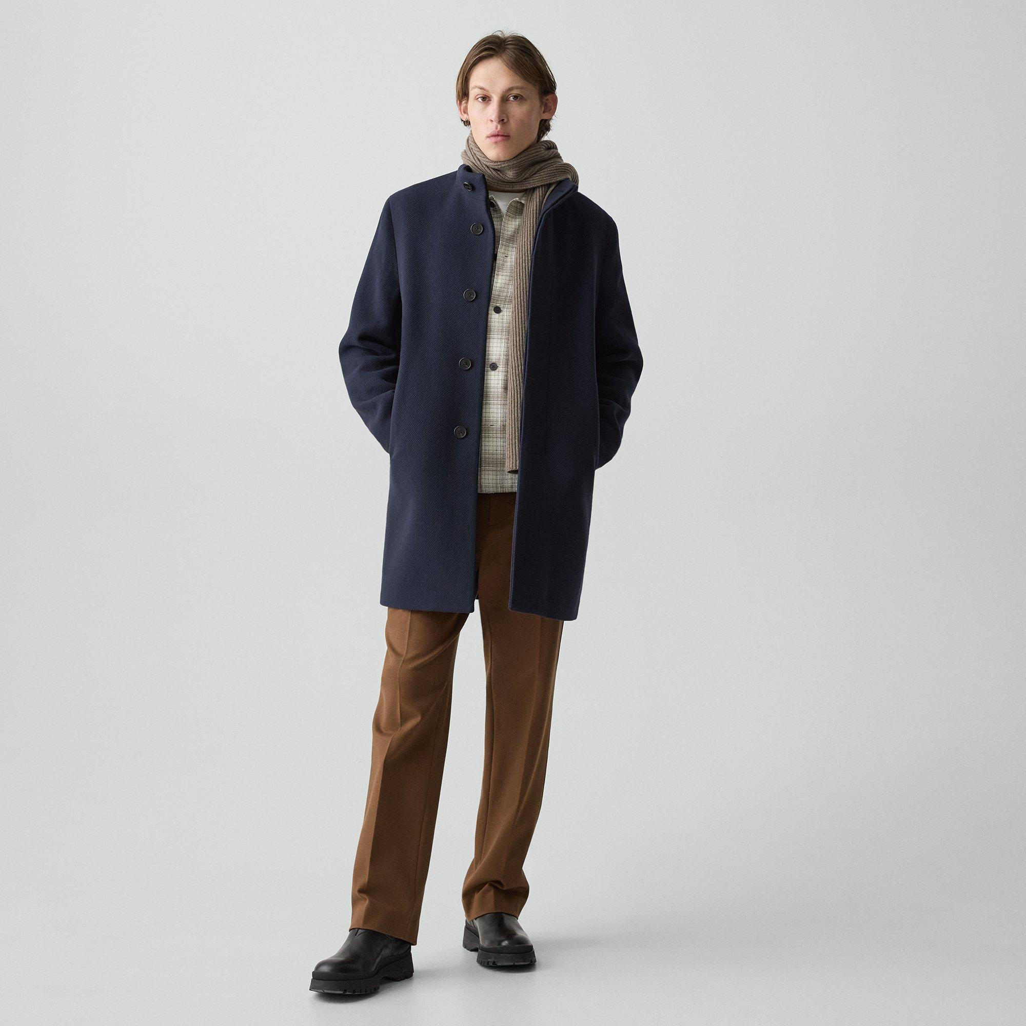 Belvin Coat in Textured Wool-Blend Melton - 2