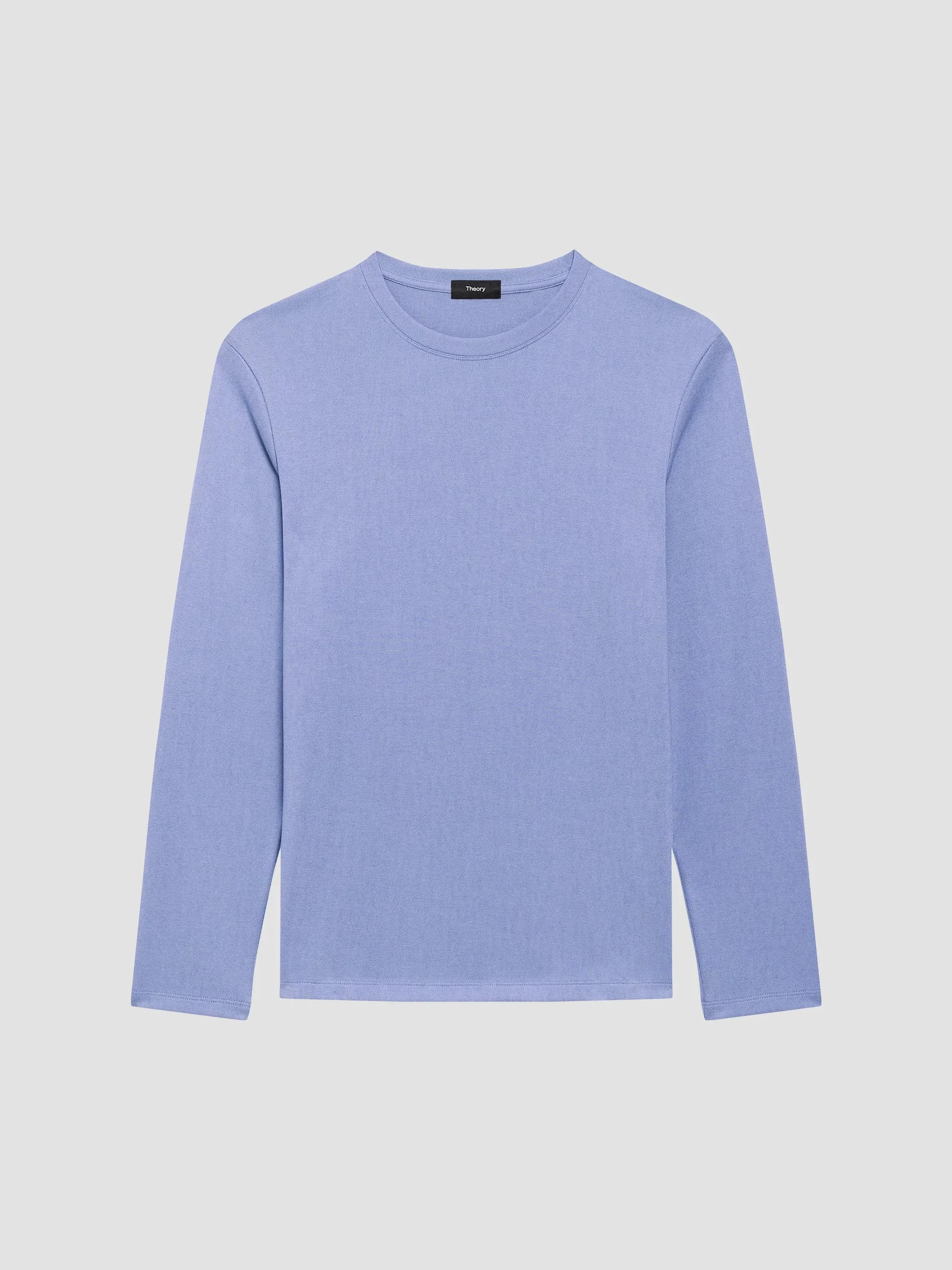 Men's Essential Long-Sleeved Crewneck T-Shirt - Light Dusk Blue - 1