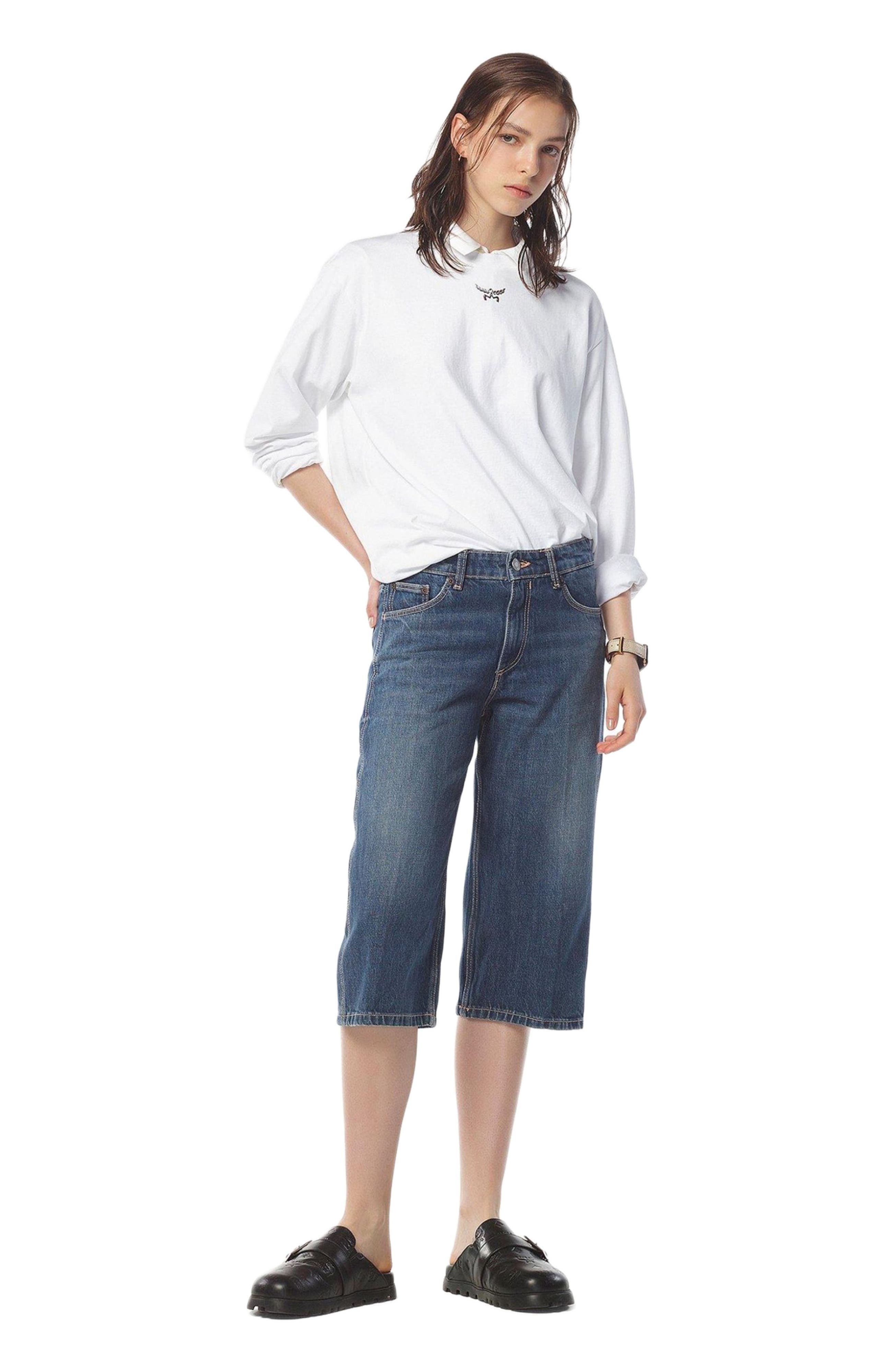 MCM Essential Laurel Logo Shirt in Organic Cotton in White at Nordstrom - 5
