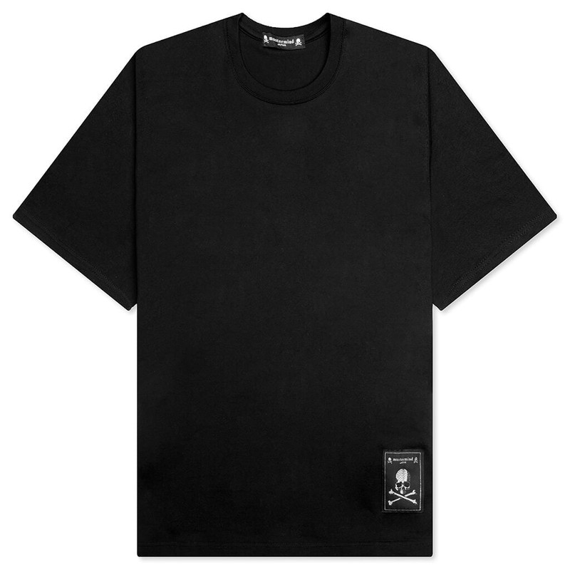 MICRO SKULL KNIT T-SHIRT - BLACK 1