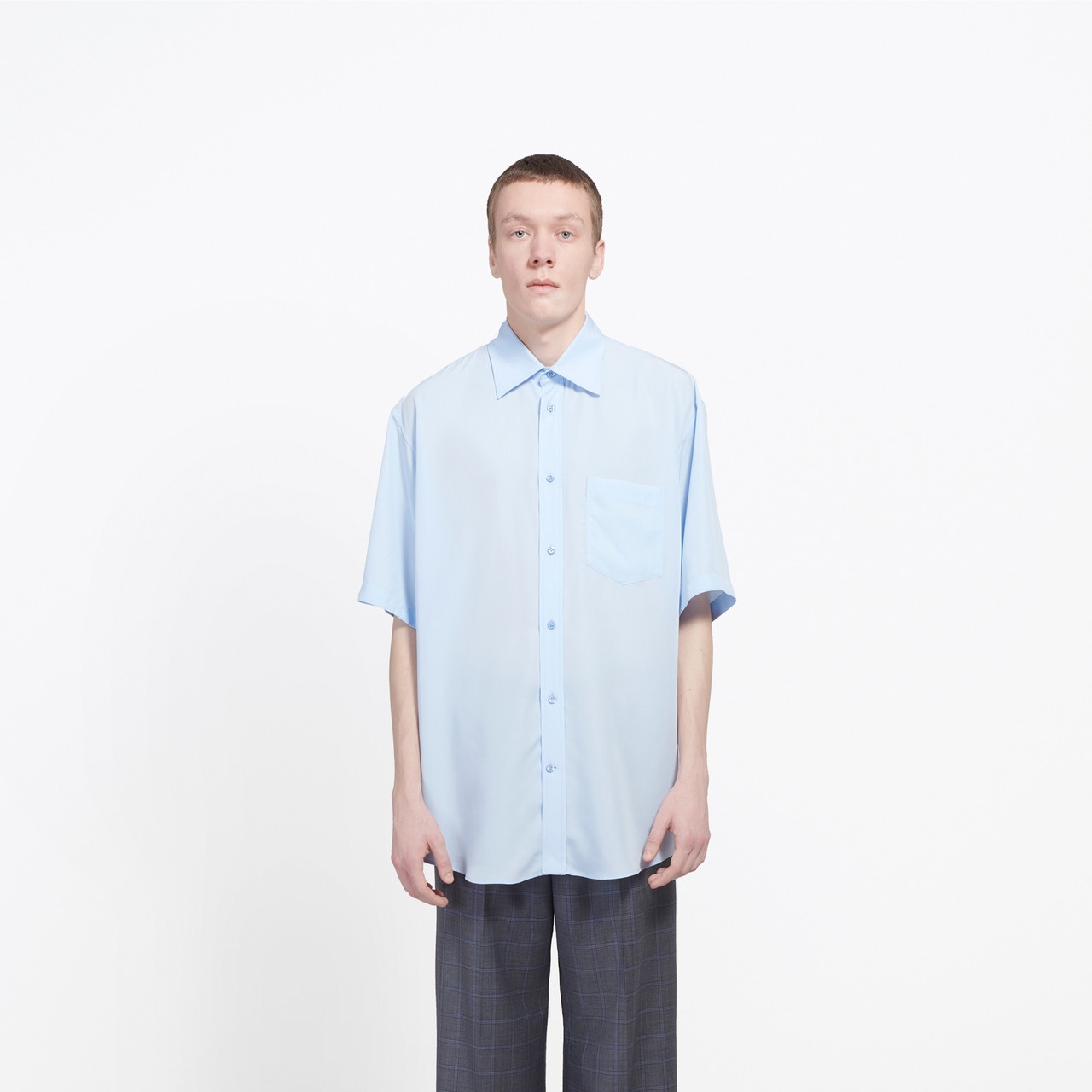 Short Sleeves Shirt With Logo Tab - 3