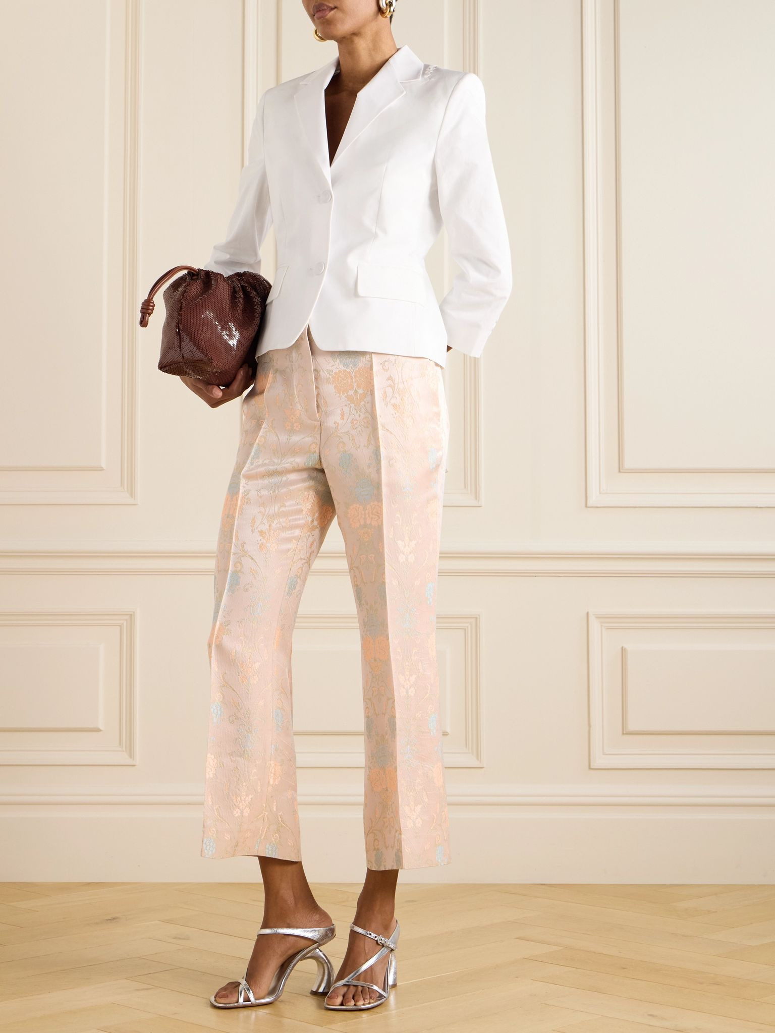 Organic cotton-poplin blazer White - 2