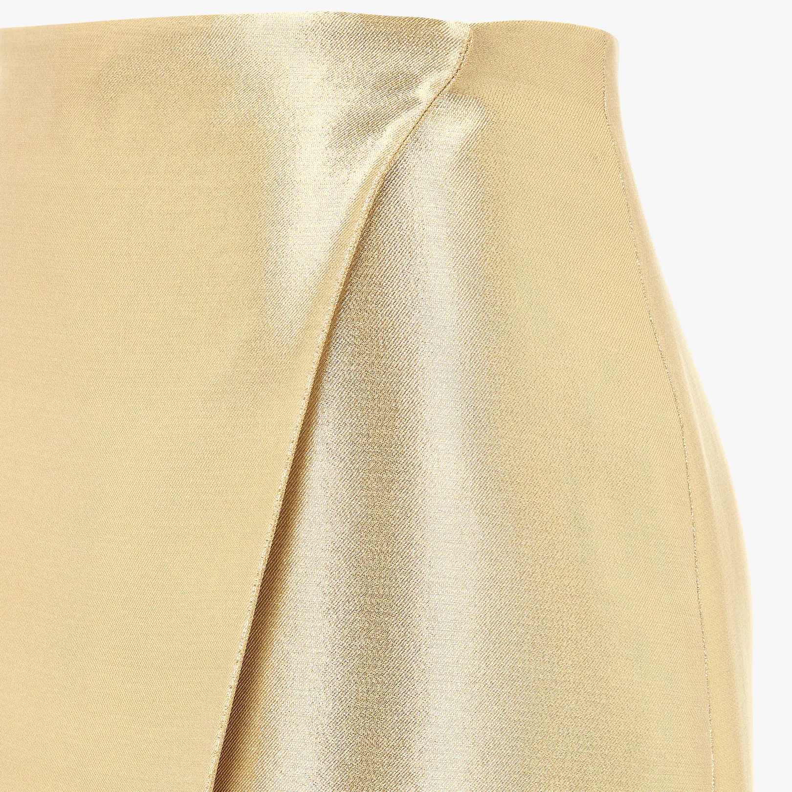 Gold-colored cady skirt - 3