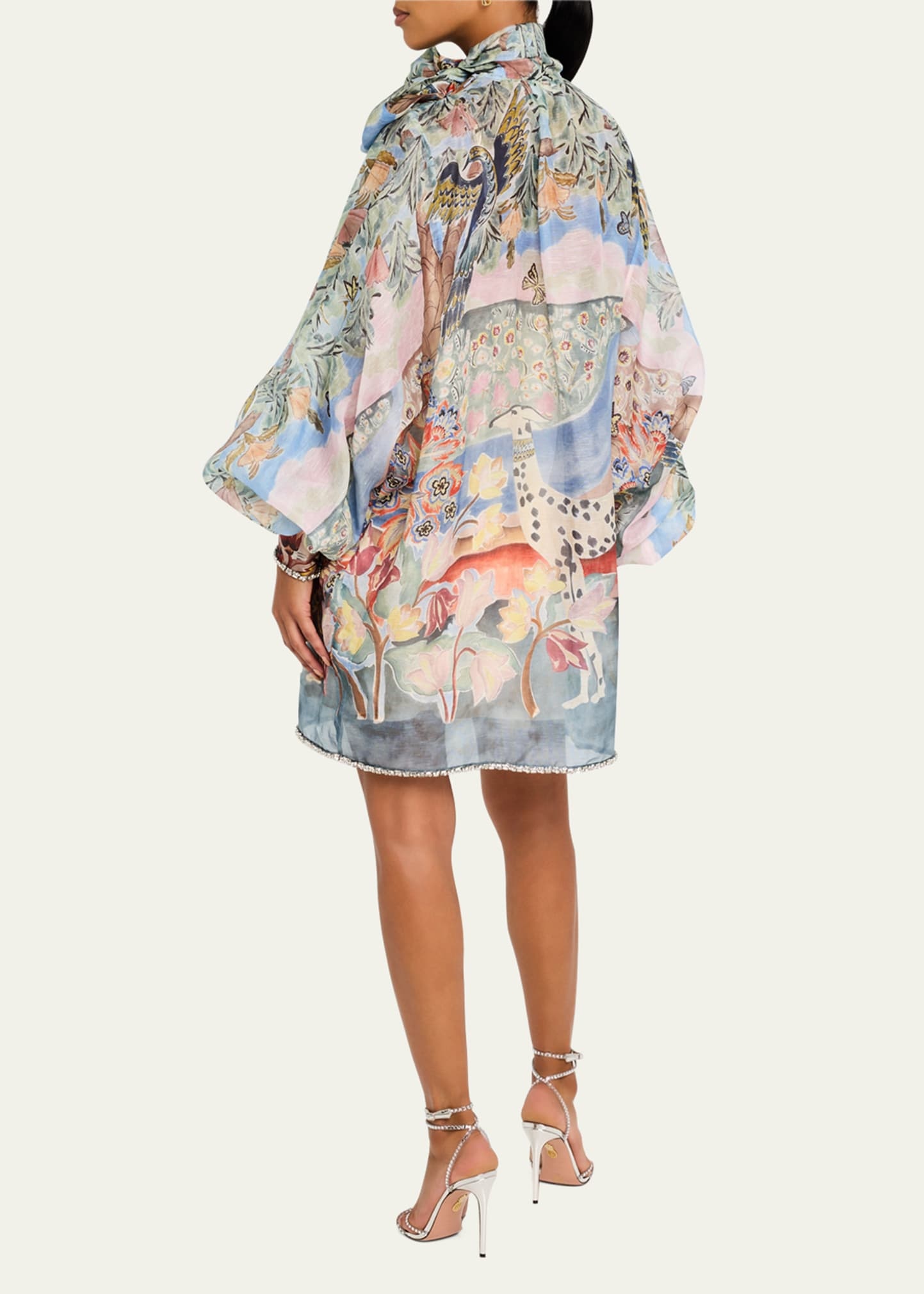 Zimmermann Illustration Billow Shift Mini Dress
