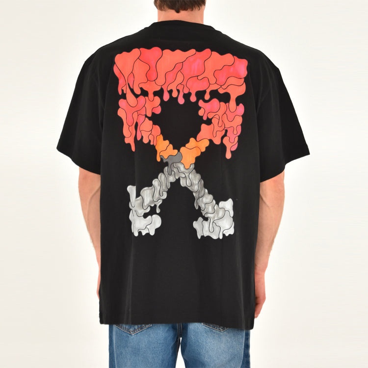 Off-White Red Marker Over Tee 'Black' OMAA038S21JER0021025 - 6