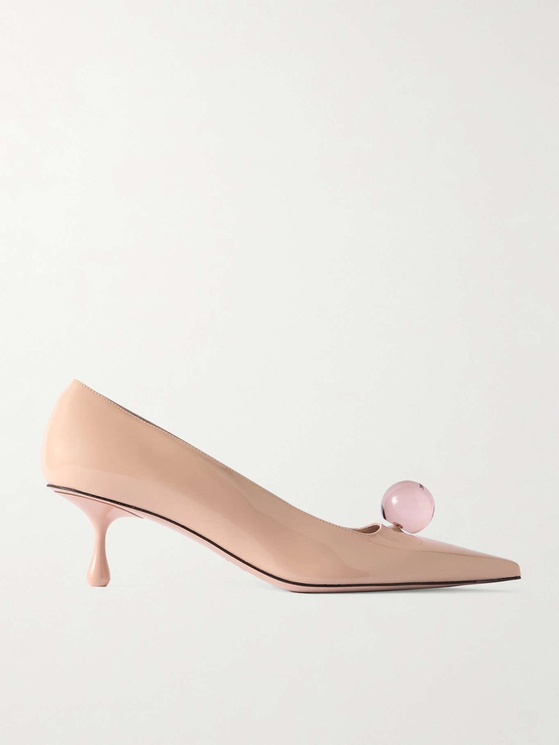 Orb 50 embellished patent-leather pumps - 1