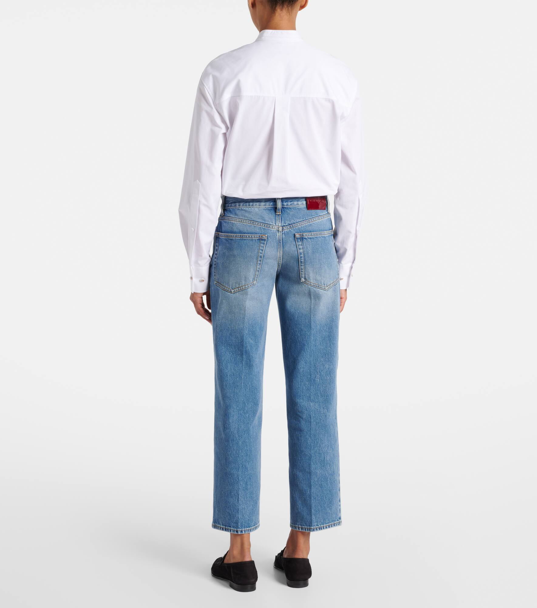 Mid-rise straight jeans - 3