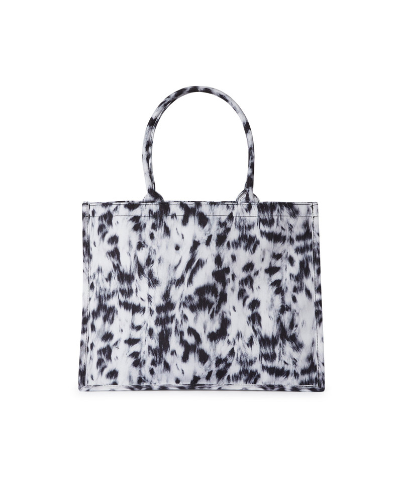 MSGM Large MSGM tote bag with exotic animal print outlook