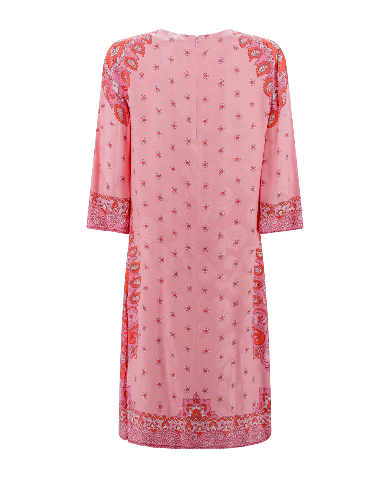 Paisley Print Silk Blend Tunic Dress - 3