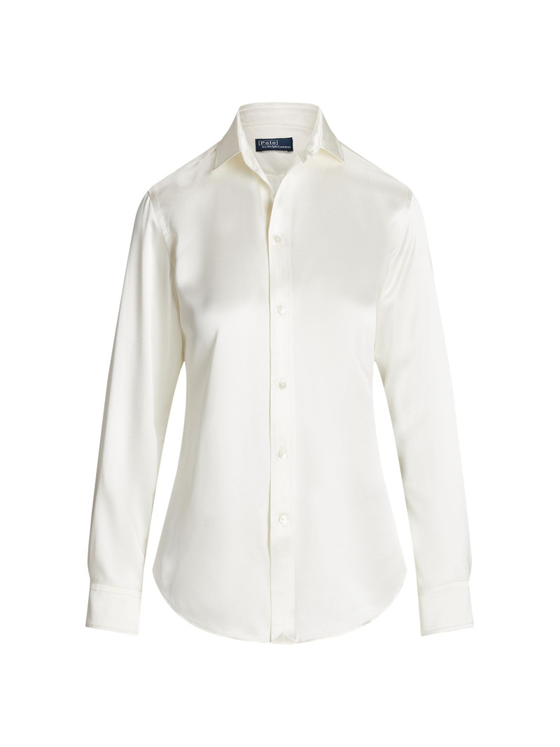 Women's Silk Classic-Fit Shirt - Trophy Cream 1