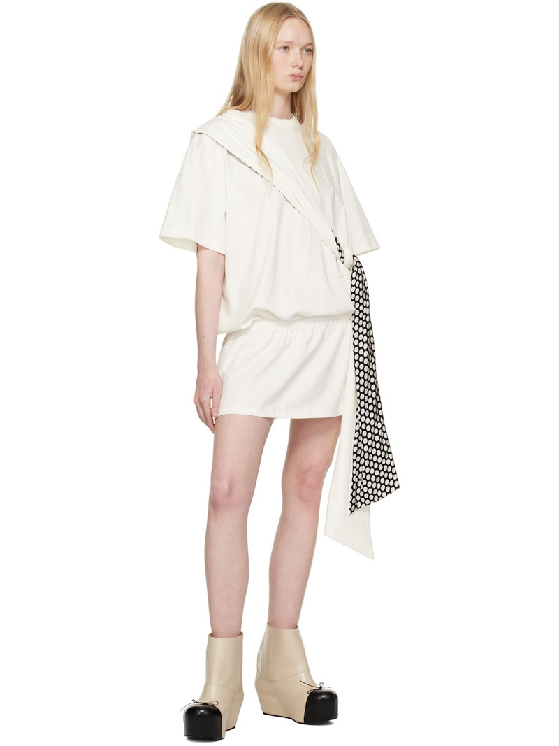 FIDAN NOVRUZOVA Off-White Mei Flapper Minidress outlook