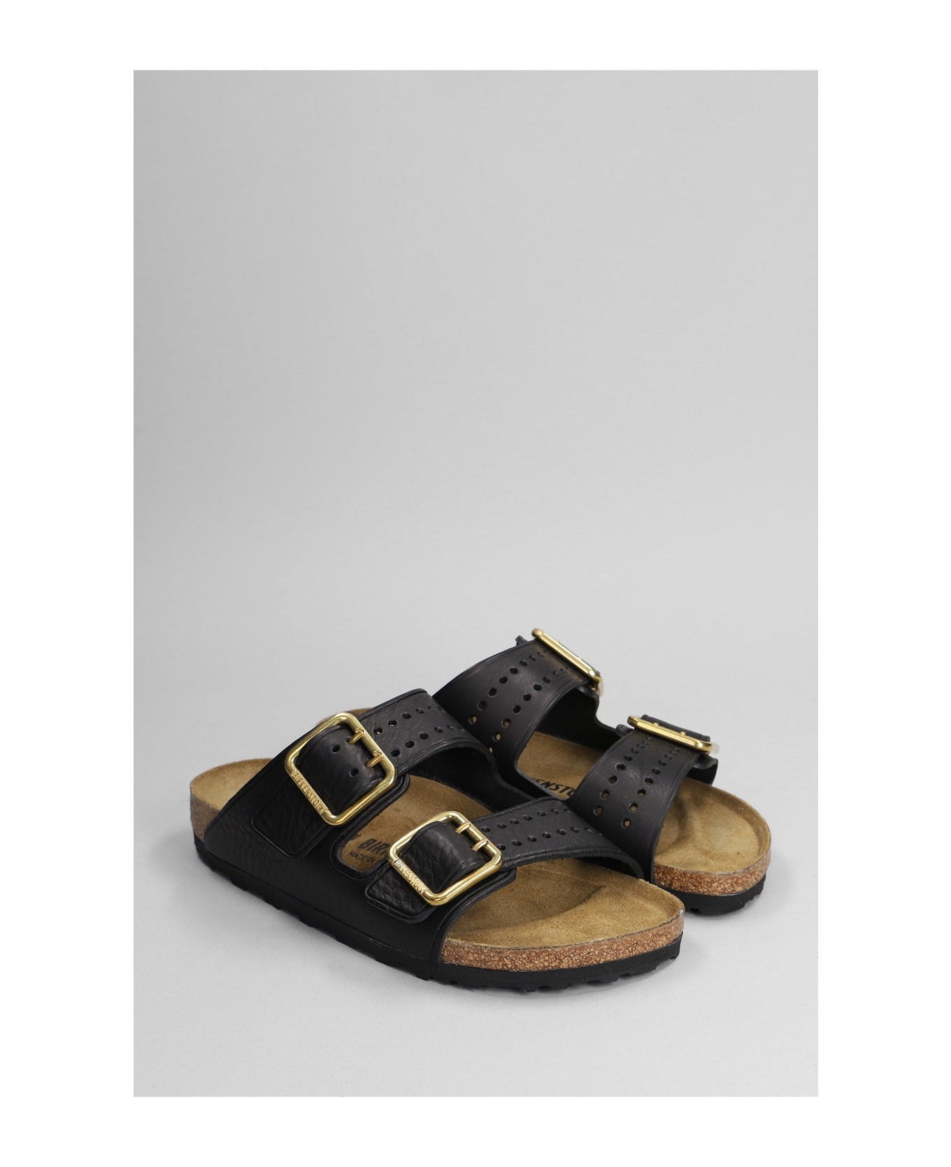 Arizona Bold Flats In Black Leather - 2