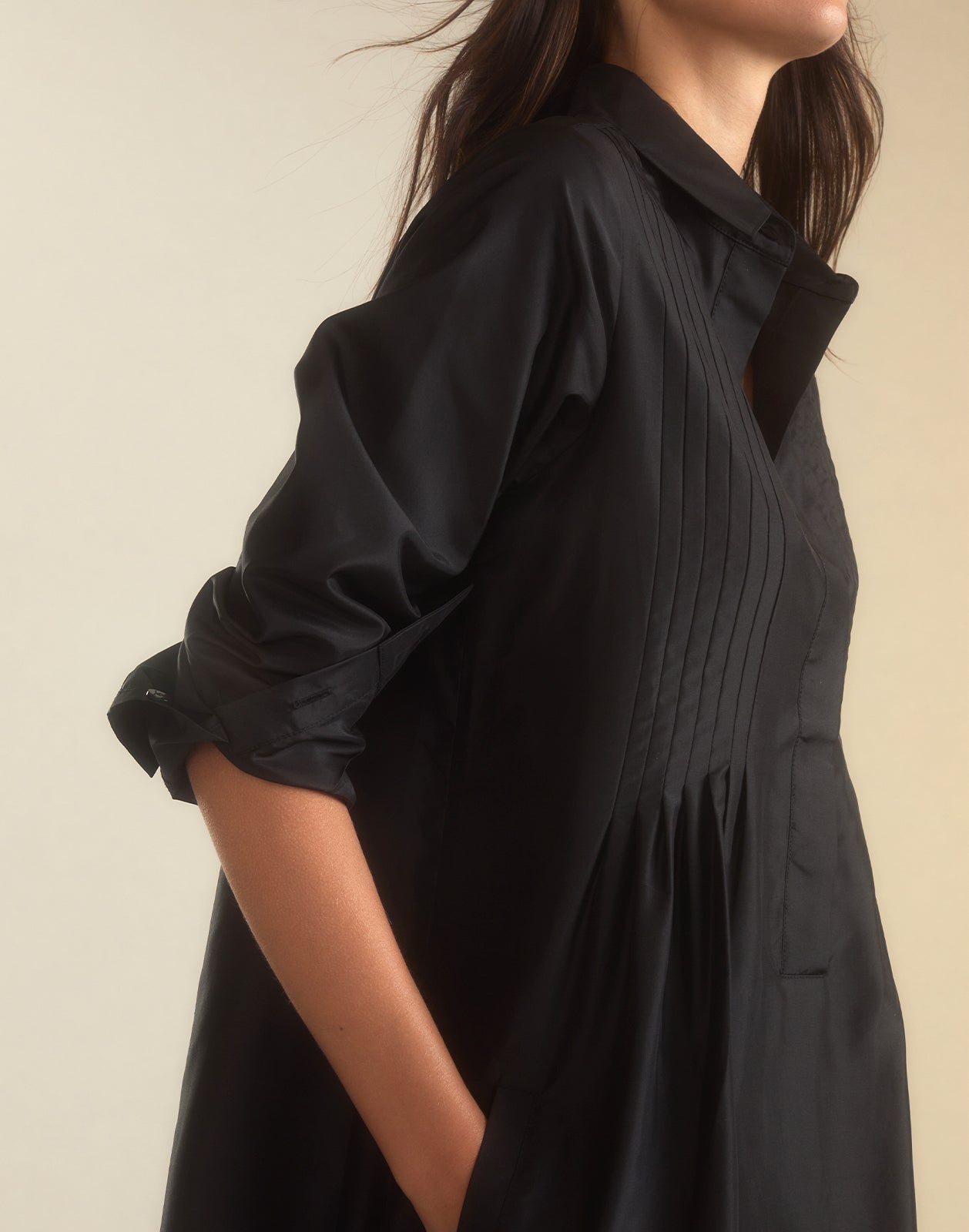 Undercover Silk Taffeta Shirt Dress - 9