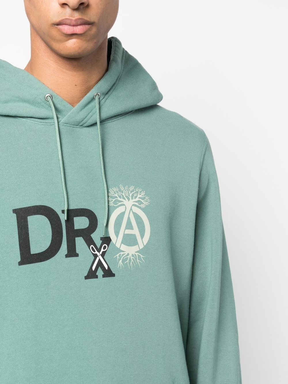 x DRXSRL logo-print detail hoodie - 5