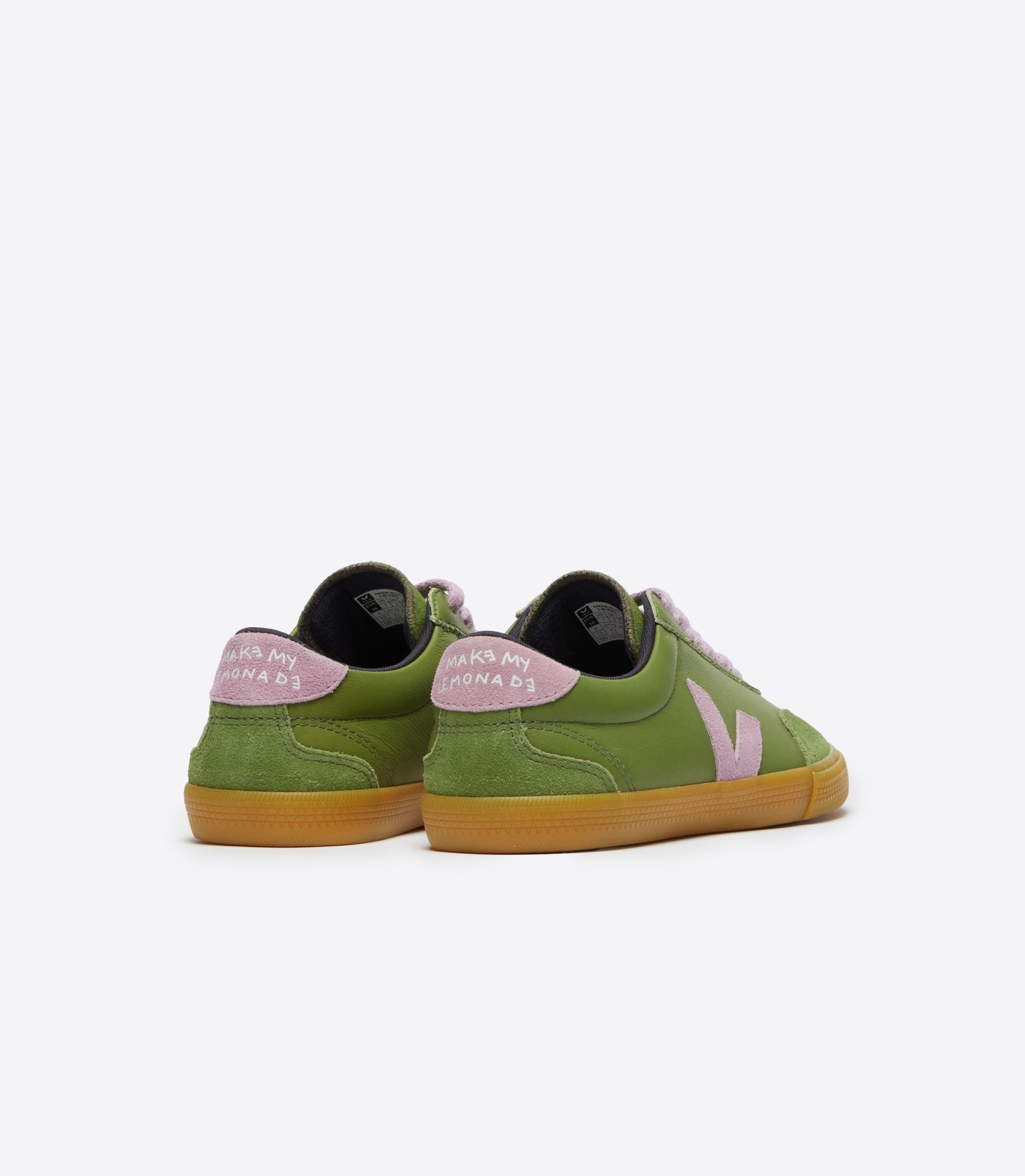 VOLLEY LEATHER VEJA X MAKE MY LEMONADE KIWI ORCHID - 3