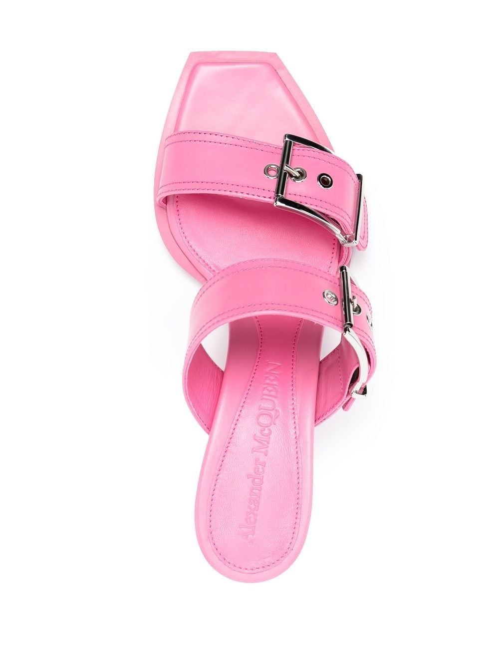 buckled 72mm leather sandals - 4