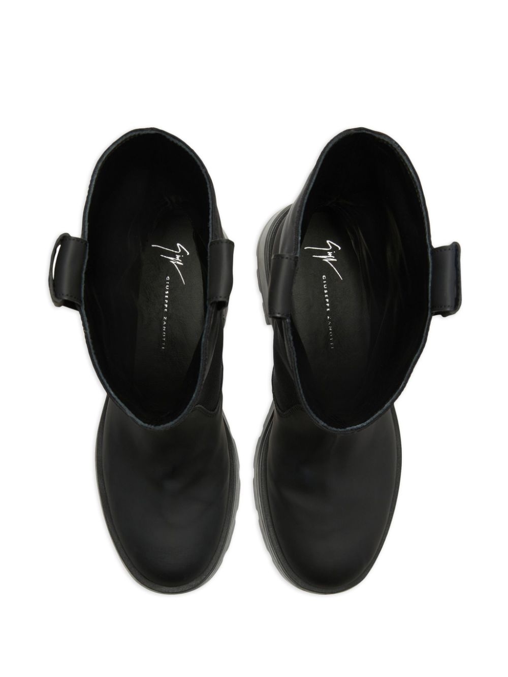 Aldrien logo-plaque boots - 4