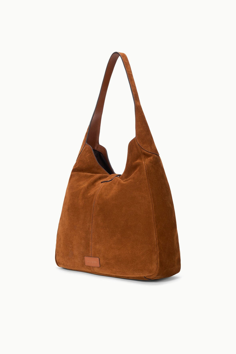 STAUD MAYA HOBO BAG TABAC SUEDE 3