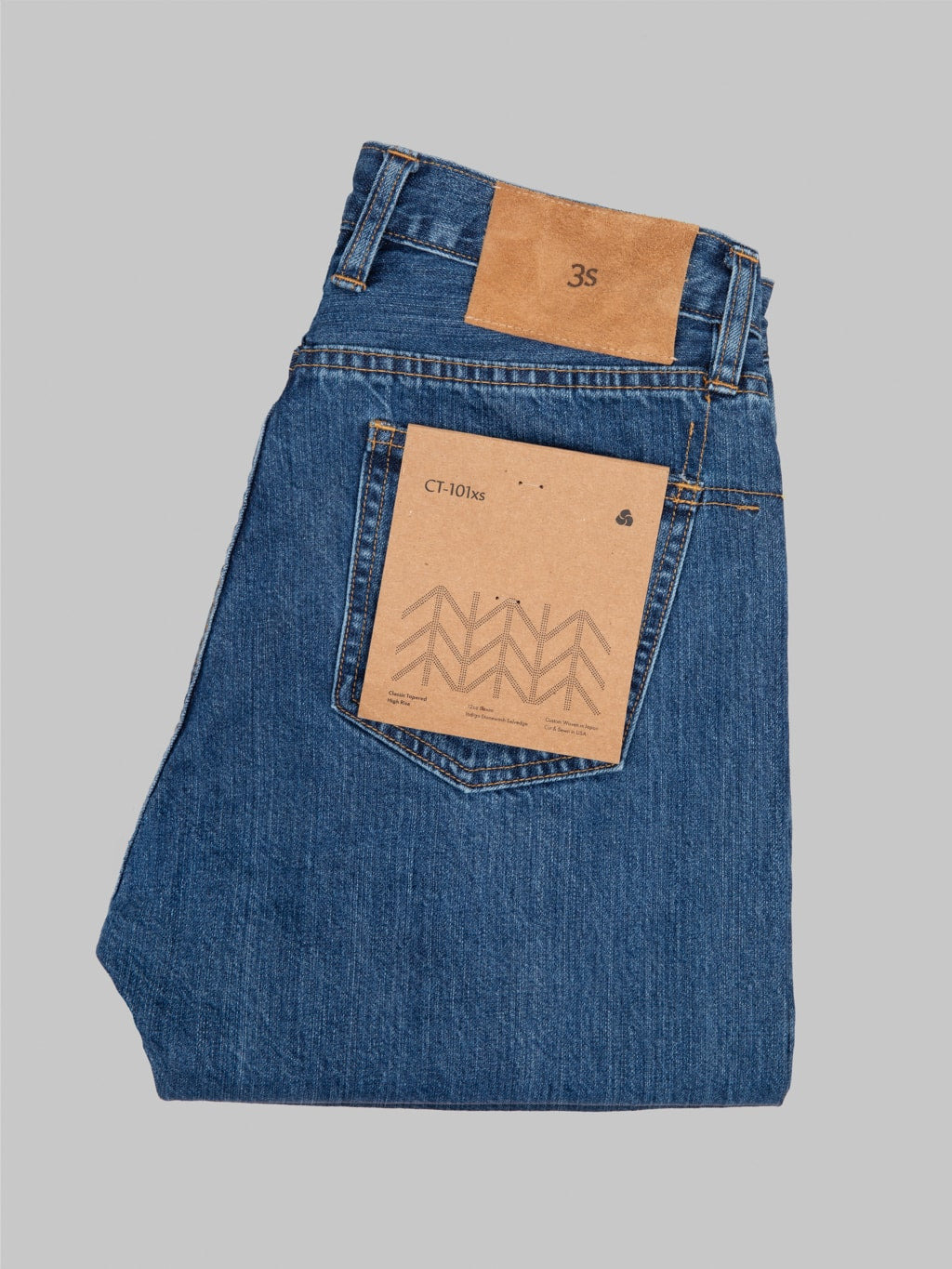 3sixteen CT-101xs Stonewashed Indigo Selvedge Classic Tapered Jeans (2024 Version) - 9