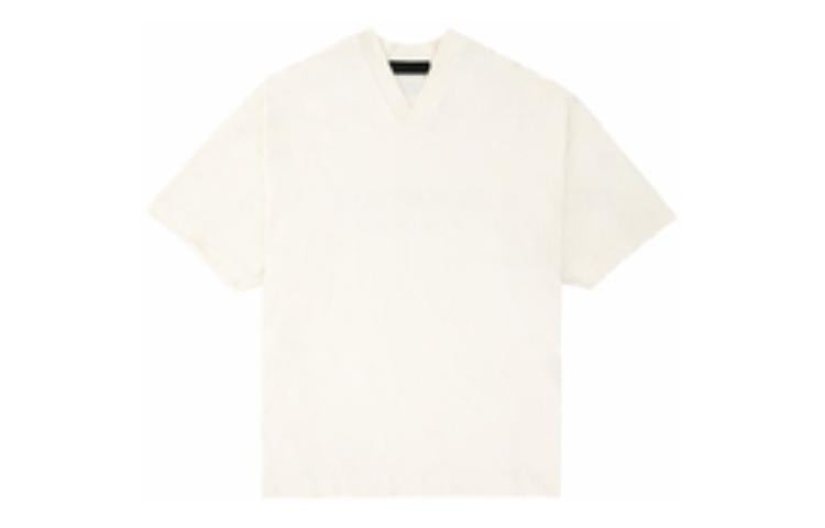 Fear of God Essentials FW23 V-Neck T-shirt 'Cloud Dancer' 125BT234111F - 2