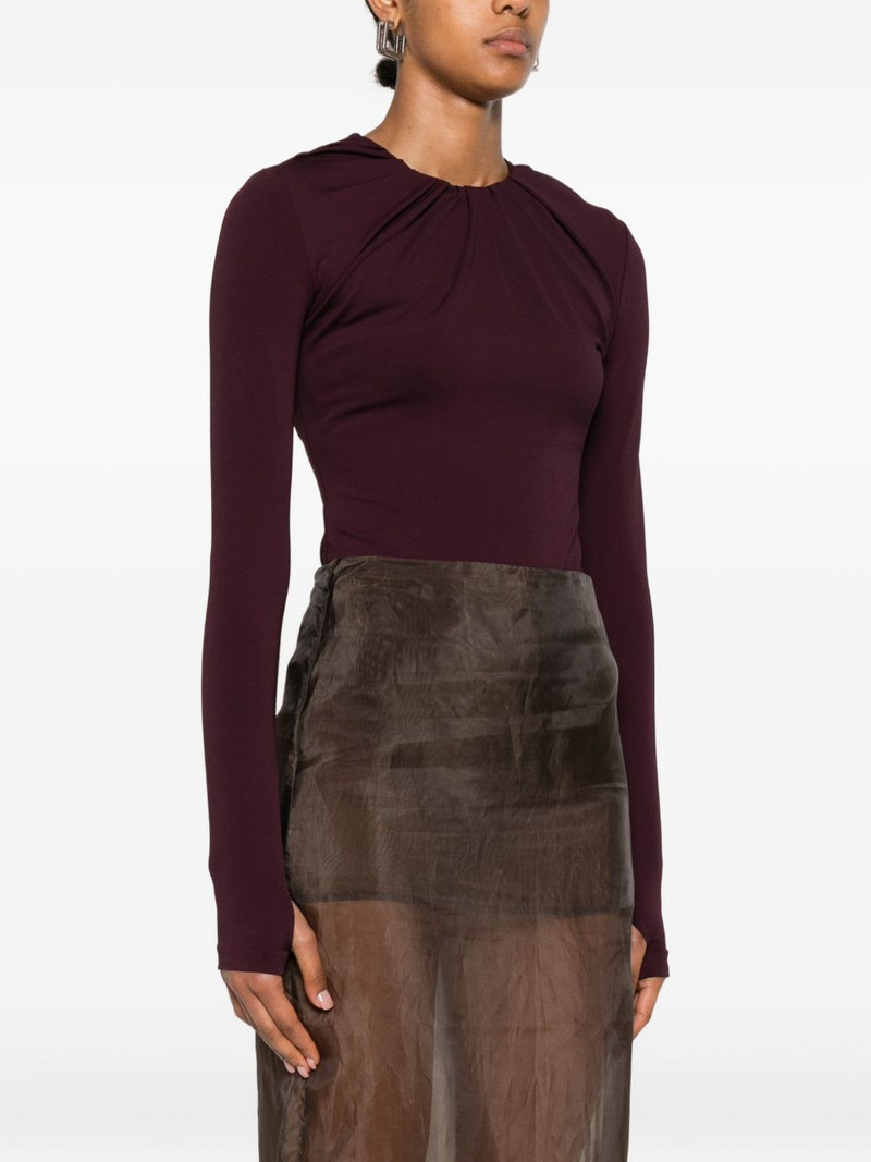 draped-neckline bodysuit 3