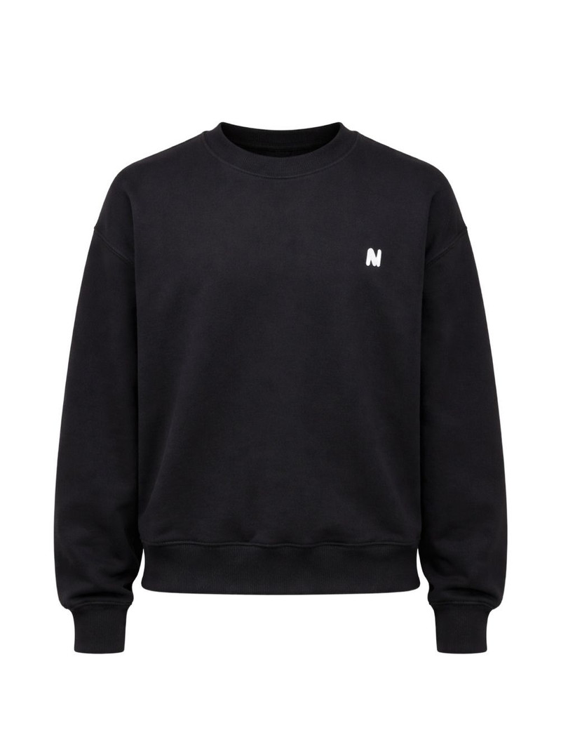 logo crew neck sweater 1