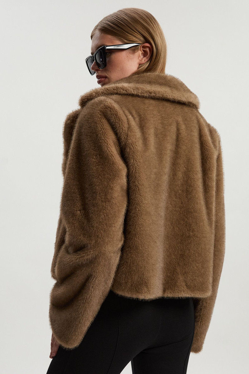 Faux Fur Cropped Jacket 5