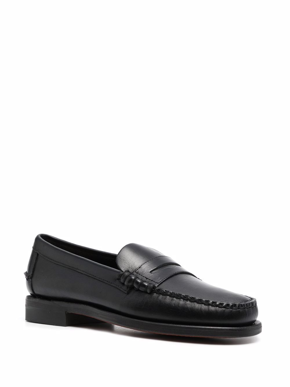 slip-on leather loafers - 2
