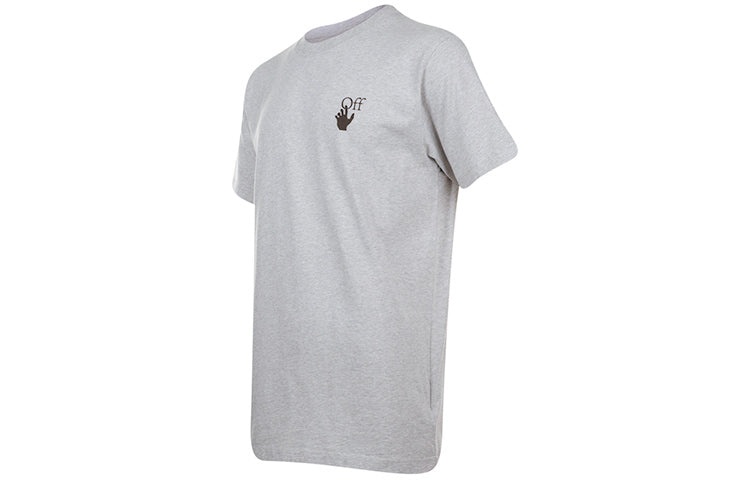 Off-White SS21 Arrow Short Sleeve Round Neck Version Gray OMAA027R21JER0030825 - 2