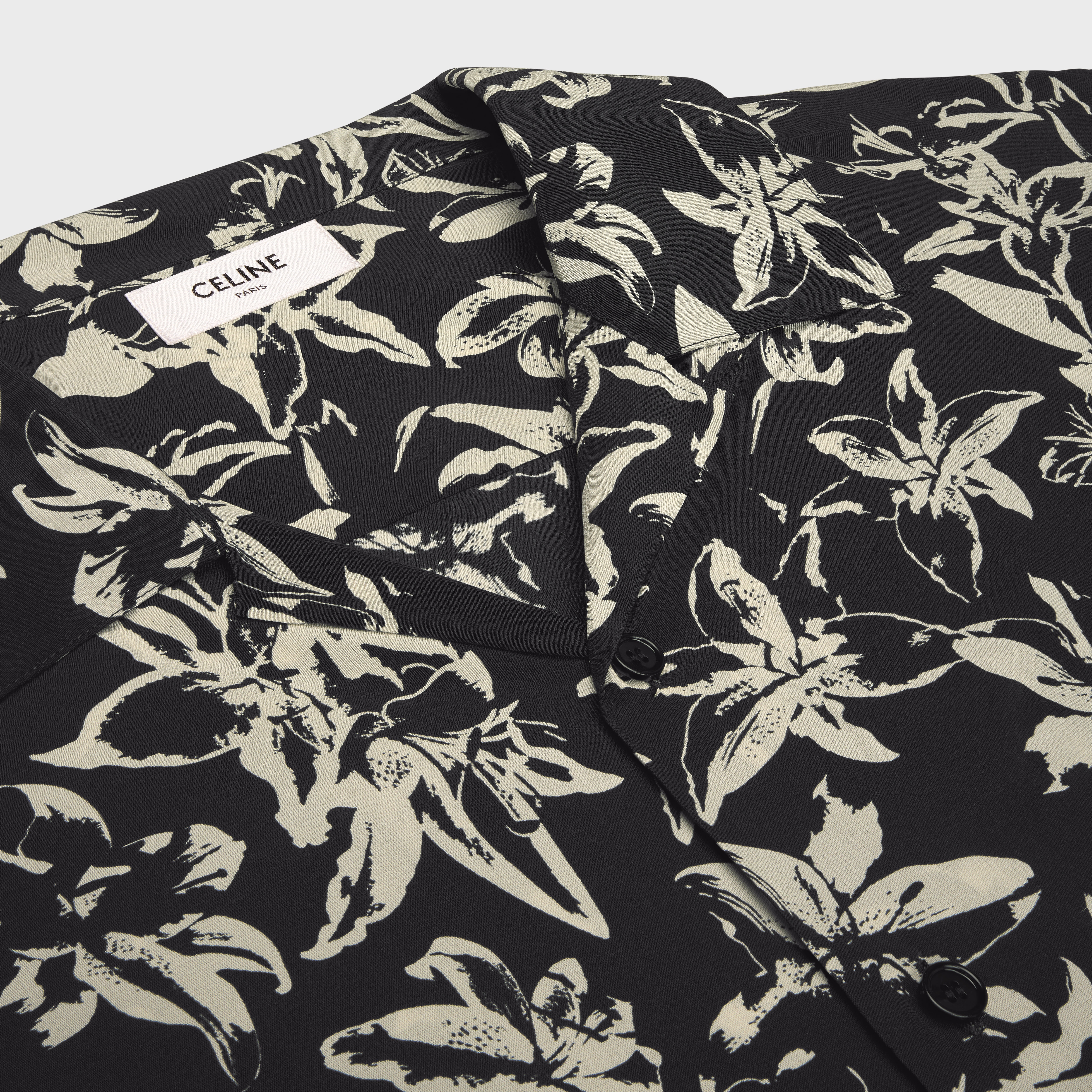 【関税・送料込み】 Celine Hawaii shirt CELINE hawaiian shirt in printed viscose | REVERSIBLE