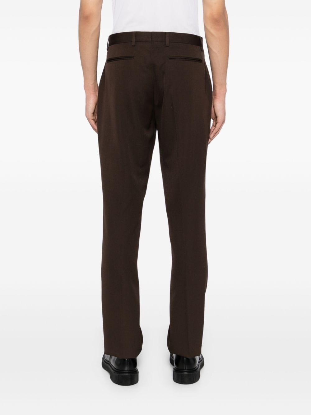 straight-leg silm trousers - 4